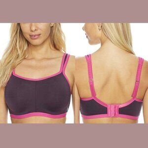 Natori "Yogi Convertible" sports bra BNWOT sumac/electric pink